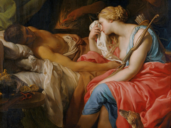 Pompeo Batoni,<em> Atalanta piange Meleagro morente</em> | Courtesy Galleria Orsi, Milano<br />