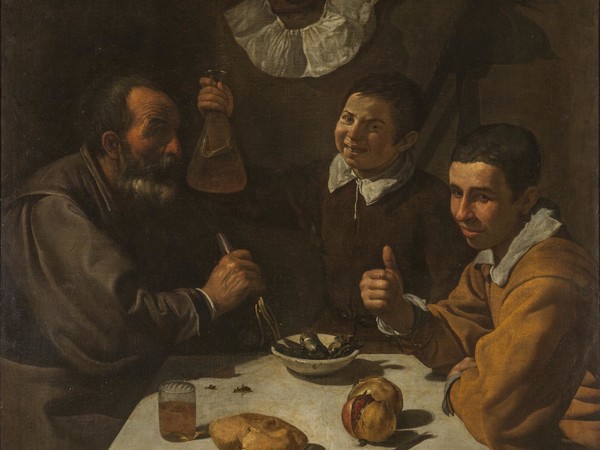 Diego Velázquez, Il pranzo, 1916-1917, olio su tela, 108.5 x 102 cm | Courtesy Museo Ermitage, San Pietroburgo