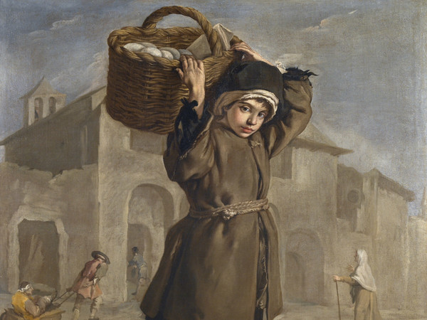 Giacomo Ceruti detto il Pitocchetto, Portarolo, 1730-1734 circa, Olio su tela, 117 x 92 cm | Courtesy Pinacoteca Tosio Martinengo, Brescia