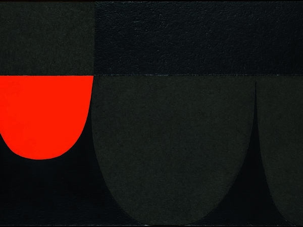 Alberto Burri, Cellotex, 1980. Cellotex, acrilico, vinavil su tavola 70,5 x 100,5 cm.