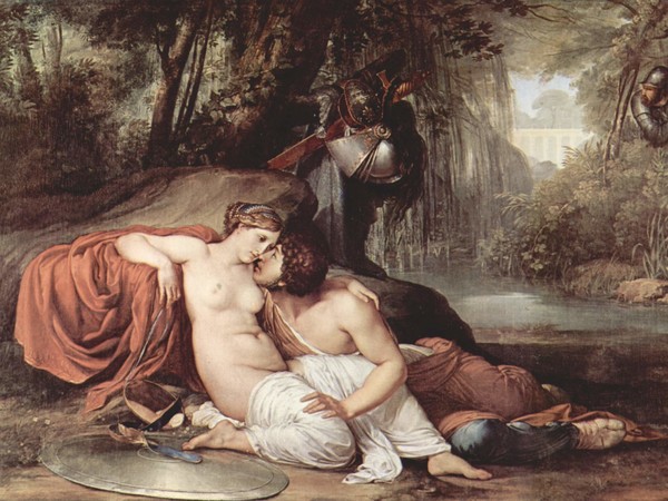 Francesco Hayez, <em>Rinaldo e Armida</em>, 1813, 295 x 198 cm, Gallerie dell'Accademia di Venezia<br />