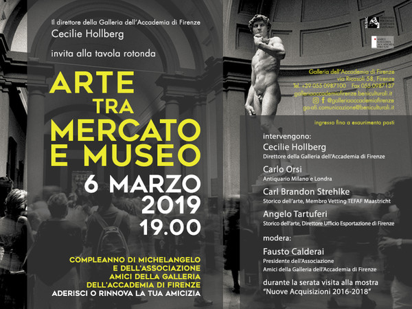 Arte fra mercato e museo, Galleria dell’Accademia di Firenze