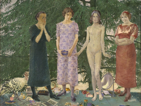 Felice Casorati, <em>Le signorine</em>, 1912, tecnica mista su tela 2022 © Archivio Fotografico - Fondazione Musei Civici di Venezia, Ca' Pesaro - Galleria Internazionale d'Arte Moderna, acquisto del Comune di Venezia alla Biennale, 1912 © Felice Casorati, by SIAE 2022