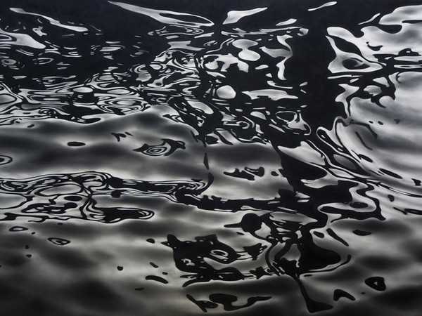 Serse, A fior d'acqua, 2014, grafite su carta su alluminio, 100 x 142 cm. Courtesy l'artista e GALLERIA CONTINUA