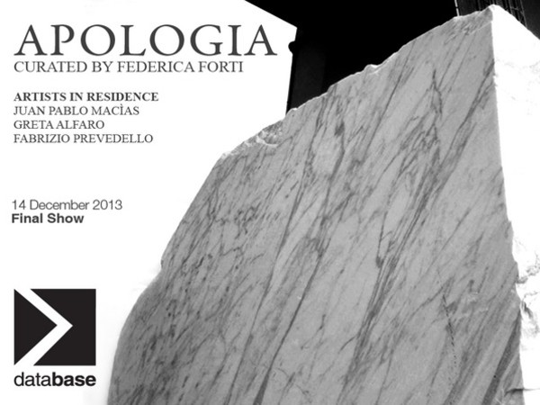 Greta Alfaro, Juan Pablo Macìas, Fabrizio Prevedello. Apologia, Museo Civico del Marmo, Carrara