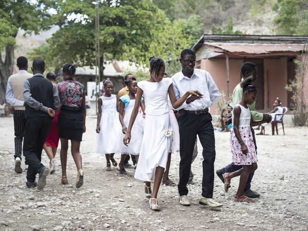 C.T. Jasper, Joanna Malinowska, Halka/Haiti. 18°48’05”N 72°23’01”W, 2015. <em>Dancers from Cazale during the performance</em>. Photo by Bartosz Górka. Courtesy of the artists and Zachęta – National Gallery of  Art. <br />