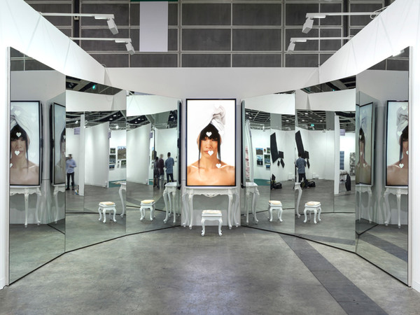 Sophia Al-Maria, Mirror Cookie, 2018. View of the installation at Art Basel, Hong Kong 