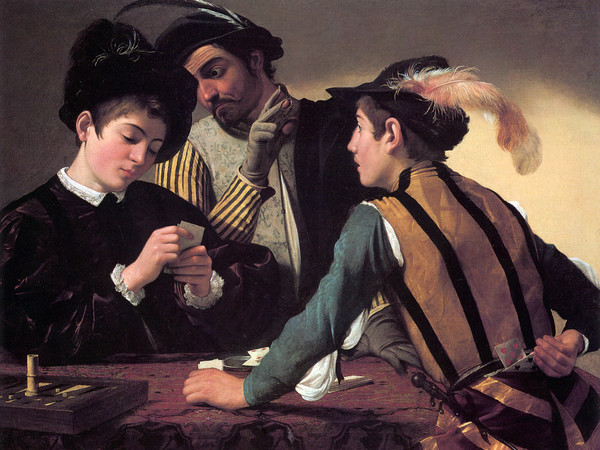 Caravaggio, I Bari, 1594, Olio su tela, 94 × 131 cm, Fort Worth, Kimbell Art Museum