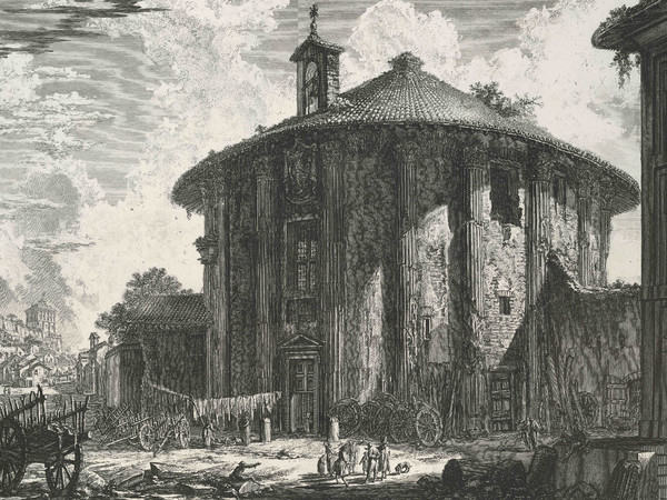 Giovanni Battista Piranesi, Veduta del Tempio di Cibele a Piazza della Bocca della Verità, Roma, 1758, Da 