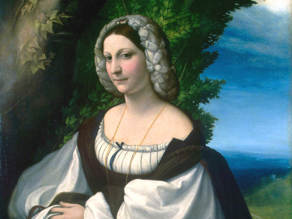 Corregio (Antonio Allegri), Ritratto di giovane donna, 1520 ca., olio su tela, cm. 103x87.5, Museo Ermitage di San Pietroburgo