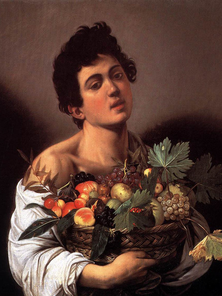 Boy with a Basket of Fruit