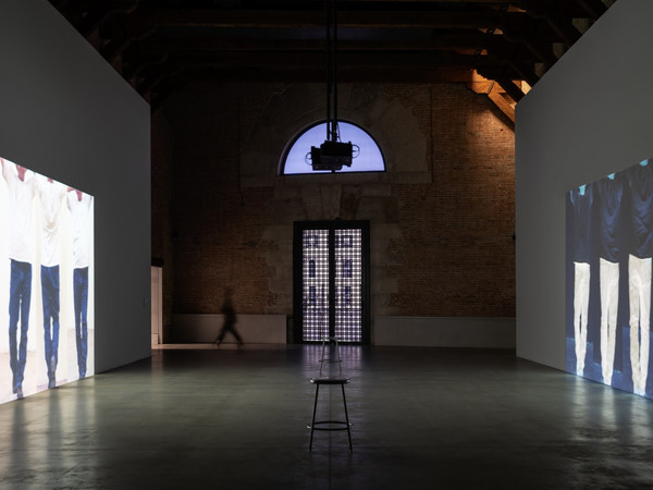 Bruce Nauman, Contrapposto Studies, I through VII, 2015-2016 Jointly owned by Pinault Collection and the Philadelphia Museum of Art. Installation View, Bruce Nauman: Contrapposto Studies at Punta della Dogana, 202 I Ph. Marco Cappelletti 