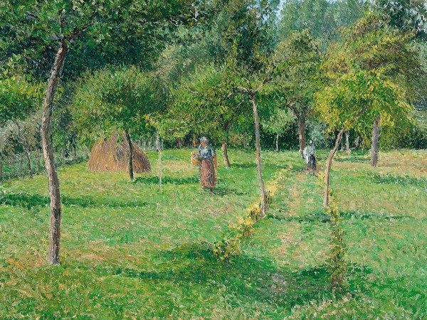 Camille Pissarro, La Verger à Eragny, 1896, olio su tela 54,6 x 65,4 cm. Carmen Thyssen-Bornemisza Collection, on loan at the Thyssen-Bornemisza Museum, Madrid