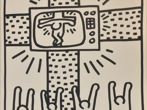 Keith Haring, Una delle 30 tavole llitografiche su carta tratte dal libro d’artista realizzato da Haring nel 1983 in collaborazione con il gallerista Lucio Amelio