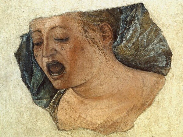 Ercole De Roberti, Maddalena piangente, cm 39.3x39.3. Pinacoteca Nazionale, Bologna