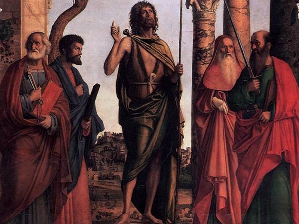 John the Baptist among Saints Mark, Girolamo and Paul