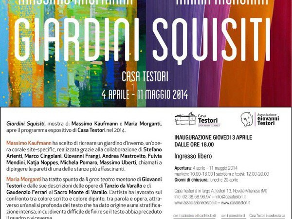 Massimo Kaufmann e Maria Morganti. Giardini Squisiti, Casa Testori, Novate Milanese (MI)