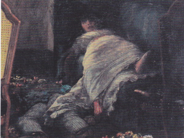 Angelo Morbelli (1854-1919), Asfissia!, 1884, Parte destra, 98 x 159 cm, Collezione privata | Foto: repro from art book via Wiki Commons