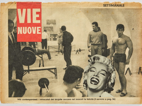 Lamberto Pignotti, Vie nuove, 1965-66, collage. Roma, Galleria d'Arte Moderna inv. AM 5430