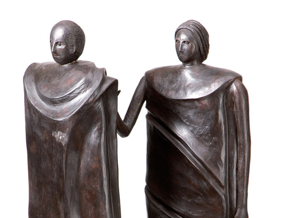 Rachele Bianchi, La coppia, bronzo, 1998, h 66 cm
