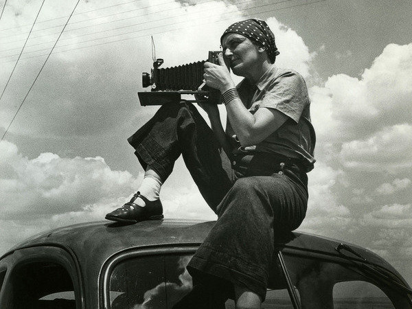 Dorothea Lange, 1936 by Paul S.Taylor. Gift of Paul S. Taylor, Acession No. 34102.2