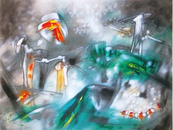 Roberto Sebastian Matta, La lumiere de l'edore, 1958, olio su tela, cm. 115x150