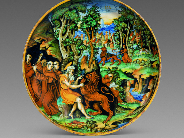 Coppa, San Girolamo e il leone, Urbino, 1524
