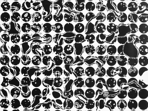 Franco Grignani, “Eco-texture”. Sperimentale ottico con bolli filtrati, 1959