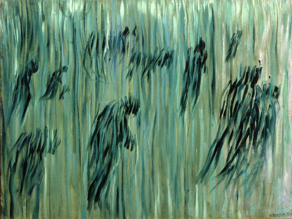 Umberto Boccioni, Stati d'animo - Quelli che restano, 1911, Olio su tela,  71 × 96 cm | Courtesy of Museo del Novecento, Milano