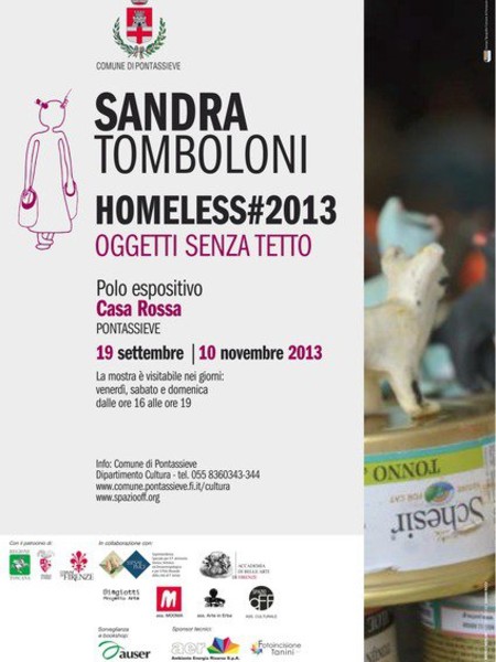 Sandra Tomboloni. Homeless #2013. Oggetti Senza Tetto