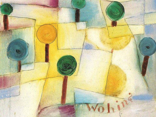 Paul Klee, WohinJunger Garten, 1920, olio su carta su cartone, Museo comunale città di Locarno