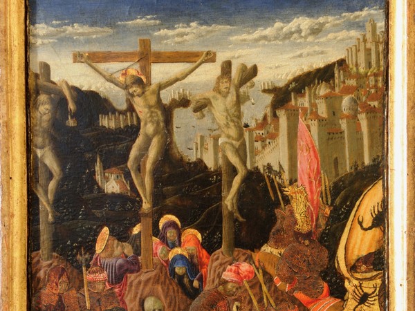 Giovanni Boccati, Crocifissione. Tempera e oro su tavola, cm 33x24,5. Galleria Nazionale delle Marche, Urbino