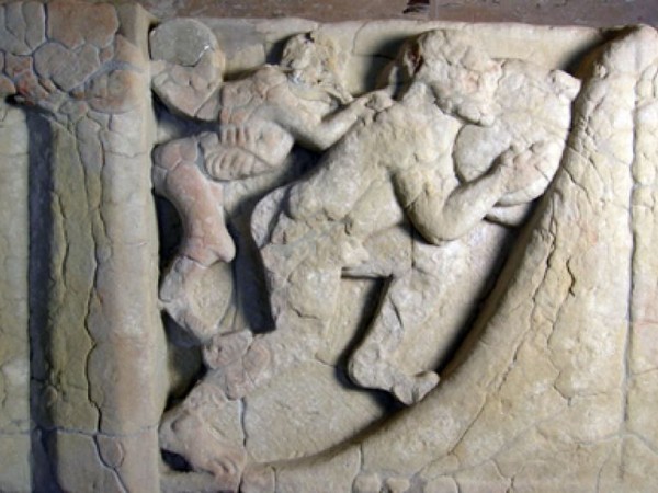 Supplizio di Sisifo, Museo Archeologico Nazionale di Paestum