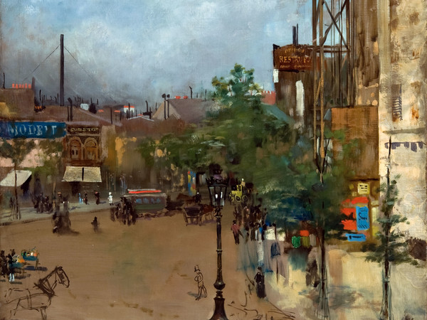 Vittorio Corcos, Strada di Parigi, 1882