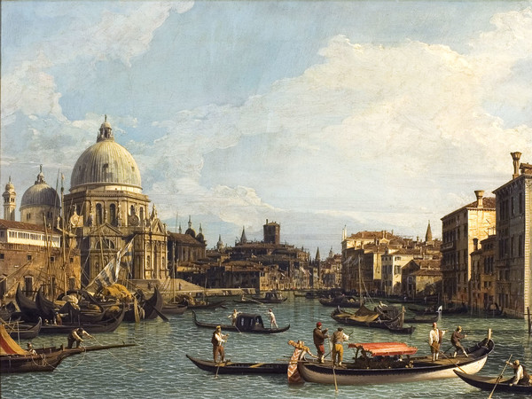 Canaletto, La chiesa della Salute, olio su tela, 53 x 70 cm. Milano, Villa Necchi Campiglio, collezione FAI