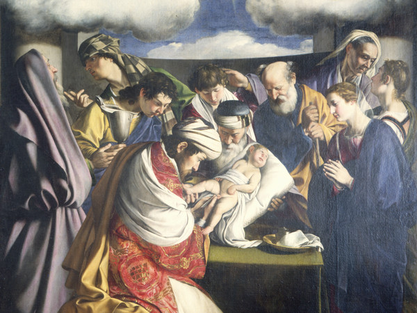 Orazio Gentileschi, Circoncisione, 1607, Olio su tela, 252 x 390 cm, Chiesa del Gesù, Ancona