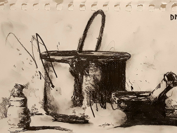 Dario Molinaro, Still life, 2022, matita su carta, cm. 22x15