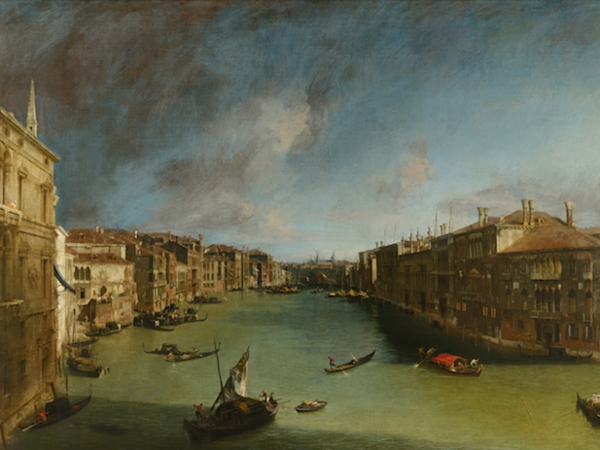 Canaletto, Il Canal Grande da Ca' Balbi verso Rialto,1721-1723 Canaletto, Il Canal Grande da Ca' Balbi verso Rialto,1721-1723