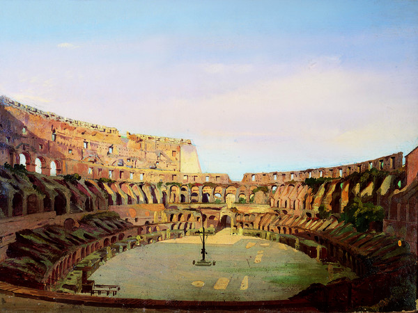 Ippolito Caffi, <em>Interno del Colosseo</em>, 1857, Olio su tela, Roma, Museo di Roma Palazzo Braschi | © Roma Capitale, Sovrintendenza Capitolina ai Beni Culturali, Archivio fotografico del Museo di Roma<br />