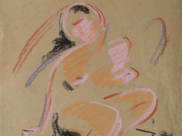 Leonardo Castellani, Nudo femminile, 1920, Pastello su carta, 22 x 32.5 cm, Collezione Devanna, Bitonto