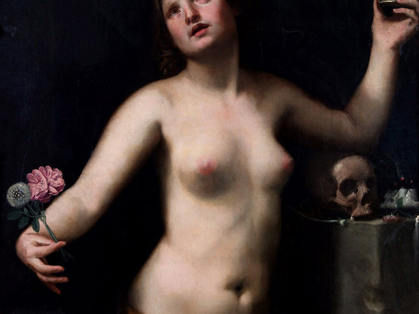 Guido Cagnacci, Allegoria della Vita Umana, olio su tela, cm 115 x 94. <span>Ro Ferrarese, Fondazione Cavallini-Sgarbi</span>