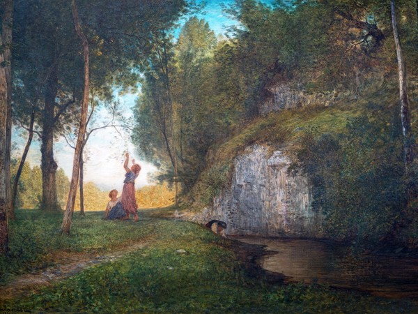 Antonio Fontanesi, <em>La quiete</em>, 1860 (o 1861), olio su tela, cm. 81x119. Torino, GAM – Galleria Civica d’Arte Moderna e Contemporanea