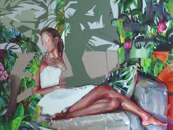 Evita Andújar, Nel giardino di Eva o Eden.0, 2021, cm. 110x120 I Ph. E. Andújar
