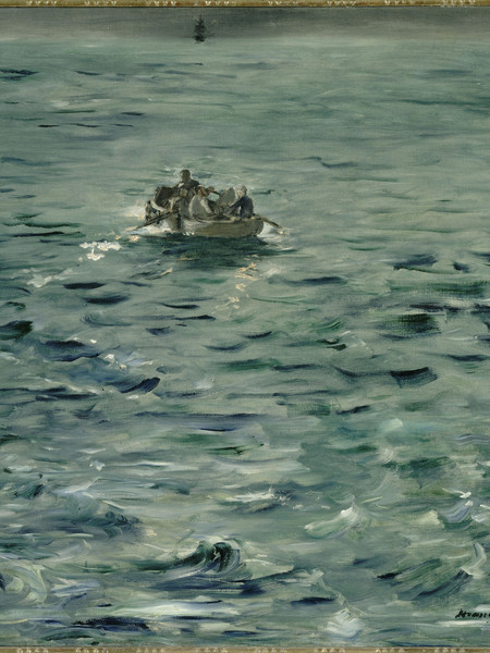 Édouard Manet, L’Evasion de Rochefort (Fuga di Rochefort), 1880-1881, olio su tela, 80x75 cm Parigi, Musée d’Orsay