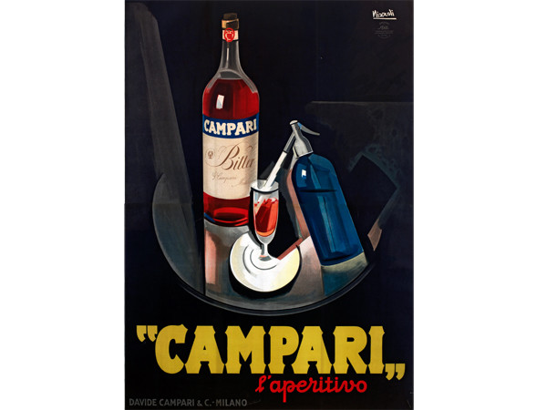 Marcello Nizzoli, Campari l'aperitivo,1926, Galleria Campari, Sesto San Giovanni, (MI)