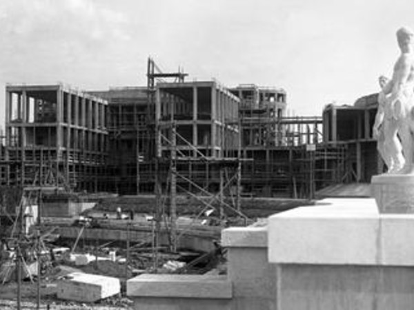 Il cantiere del Foro Mussolini, Roma, 1930. Archivio Fotografico Luce, Istituto Luce - Cinecittà