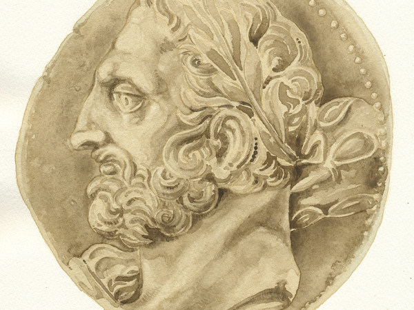 Ritratto di Annibale con clava e leontè, da moneta del Département des monnaies, médailles et antiques, Bibliothèque Nationale de France, Parigi (Pierluigi Dander)