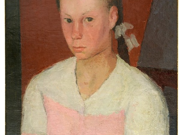 Francesco Verlicchi, Bambina dal grembiule rosa, 1946