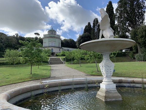 Giardino di Boboli, La Fontana di Ganimede e il Kaffeehaus sullo sfondo | Courtesy Opera Laboratori Fiorentini