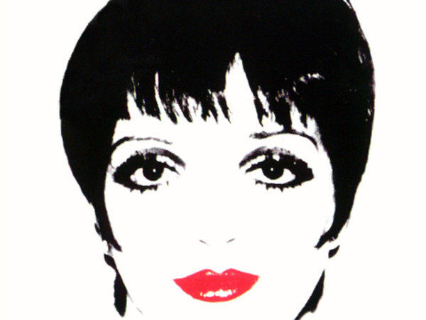 Andy Warhol,<em> Liza Minnelli white ground</em>, 1978. Colori acrilici stesi con telai di seta su Lenbnox Museum board, cm. 101,6x101,6. Collezione Rosini Gutman